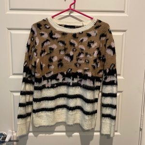 Stipend animal print sweater